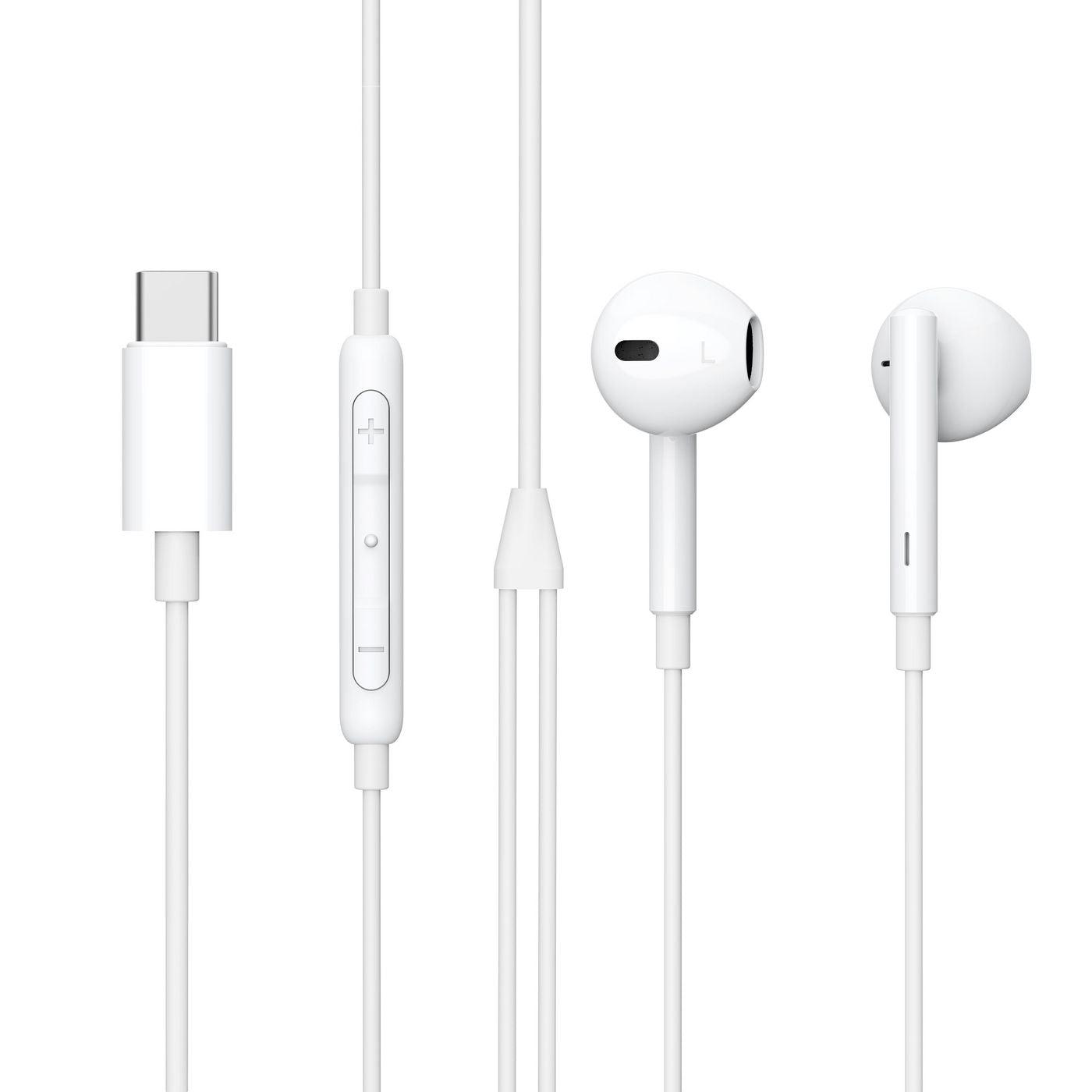 eSTUFF In-ear langalliset kuulokkeet USB-C - Lourun verkkokauppa