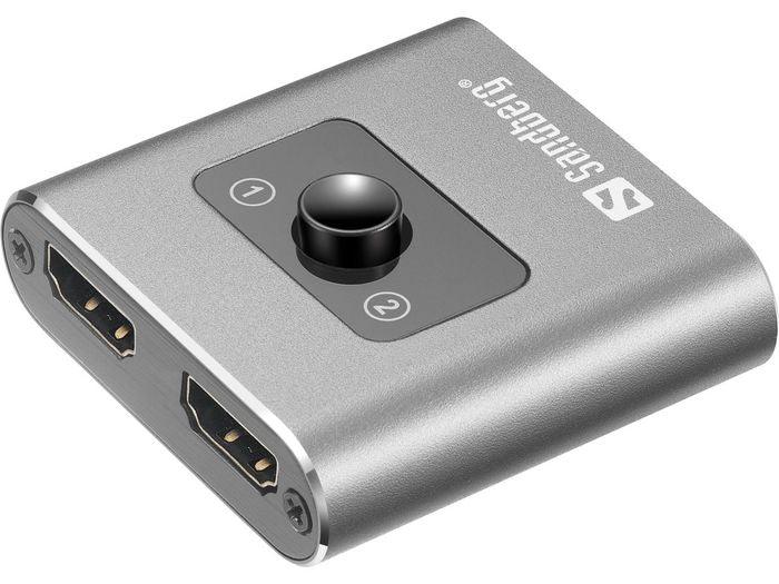 Sandberg HDMI 2.0 Switch 2ways 2-1 4K60 - Lourun verkkokauppa