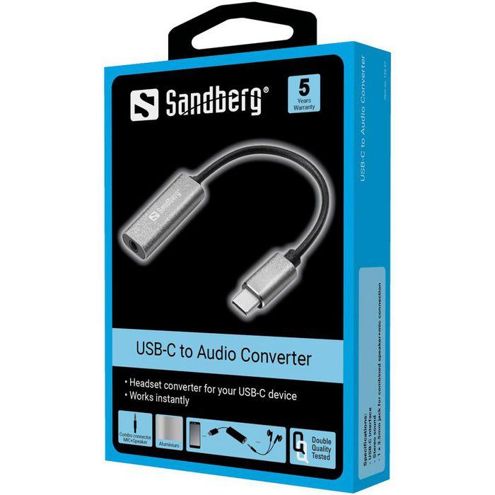 Sandberg USB-C Audio Adapter - Lourun verkkokauppa