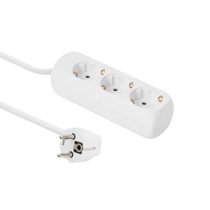 ProXtend Schuko Power Strip 3-way 3M White - Lourun verkkokauppa