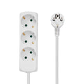 ProXtend Schuko Power Strip 3-way 3M White - Lourun verkkokauppa