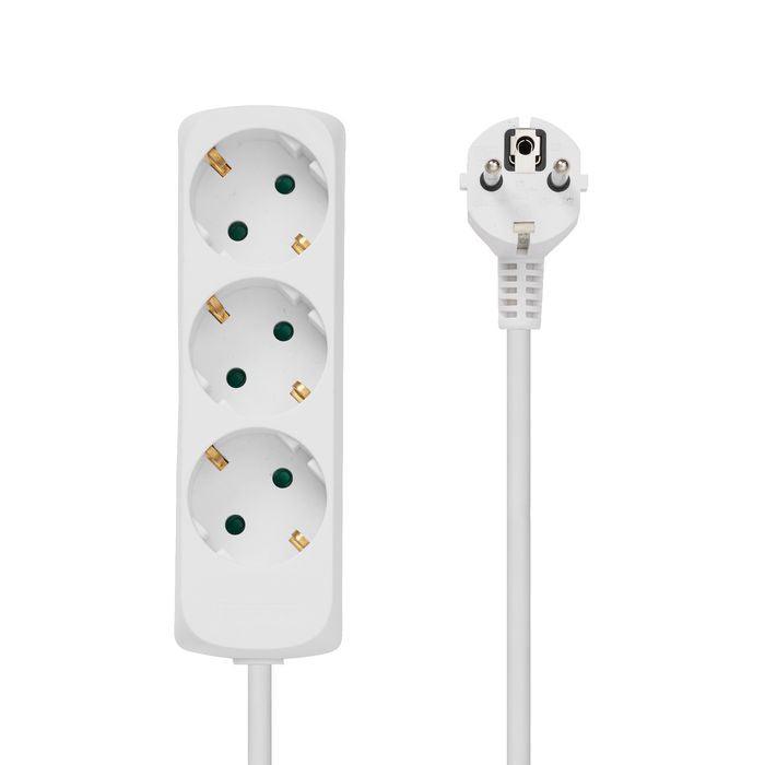 ProXtend Schuko Power Strip 3-way 3M White - Lourun verkkokauppa