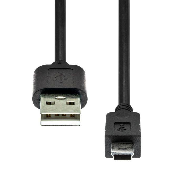 ProXtend USB 2.0 A to Mini B 5P M/M Black 0.5M - Lourun verkkokauppa