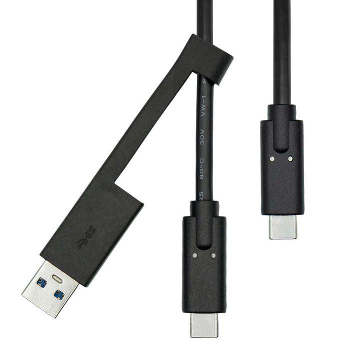 ProXtend USB-C 3.2 G2 Cable with USB-A Adapter 1M - Lourun verkkokauppa