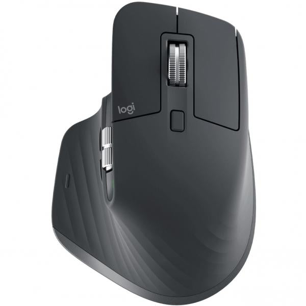 Logitech MX Master 3S ylhäältä: ergonominen muoto oikeakätiselle