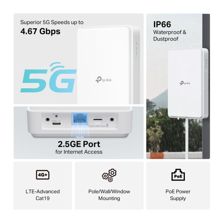 TP-LINK NE200-Outdoor 5G reititin