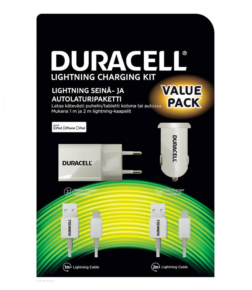 Duracell lightning charging kit - Lourun verkkokauppa