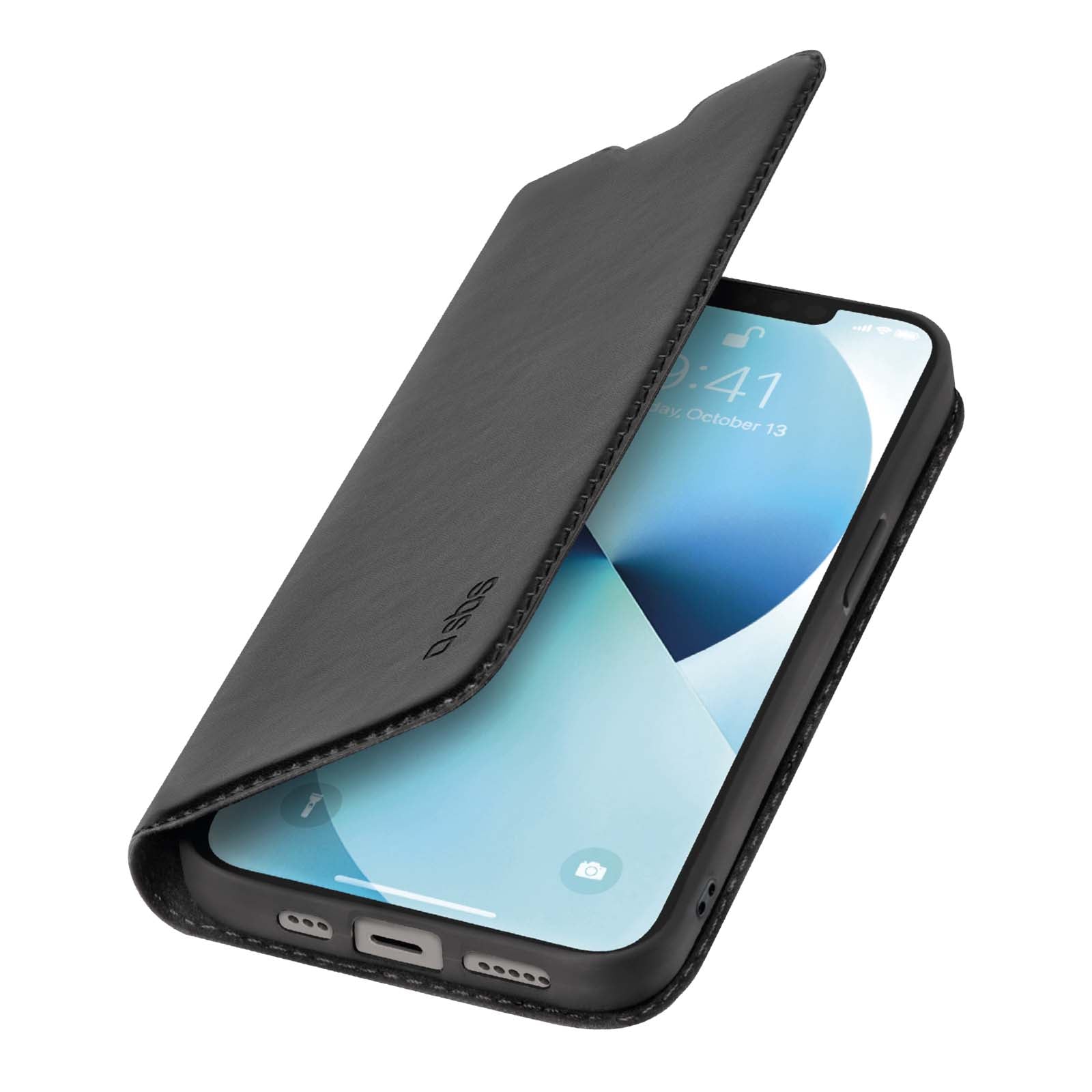 SBS sileä lompakkokotelo iPhone 13/14, musta