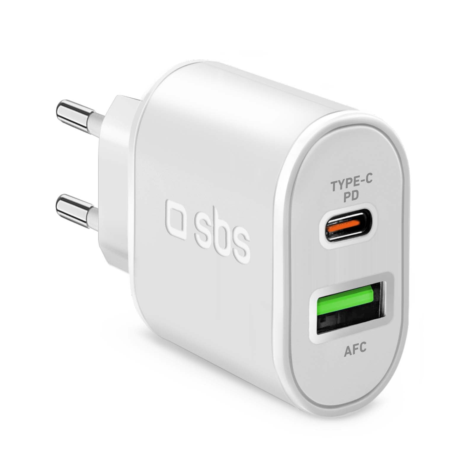 SBS matkalaturi USB-C + USB-A 20W
