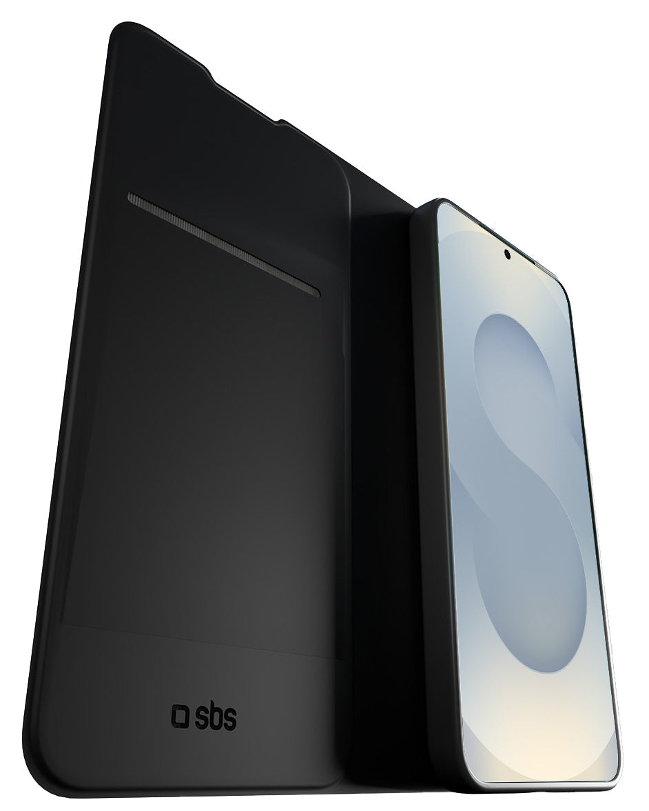 SBS lompakkokotelo Samsung Galaxy S25+, musta