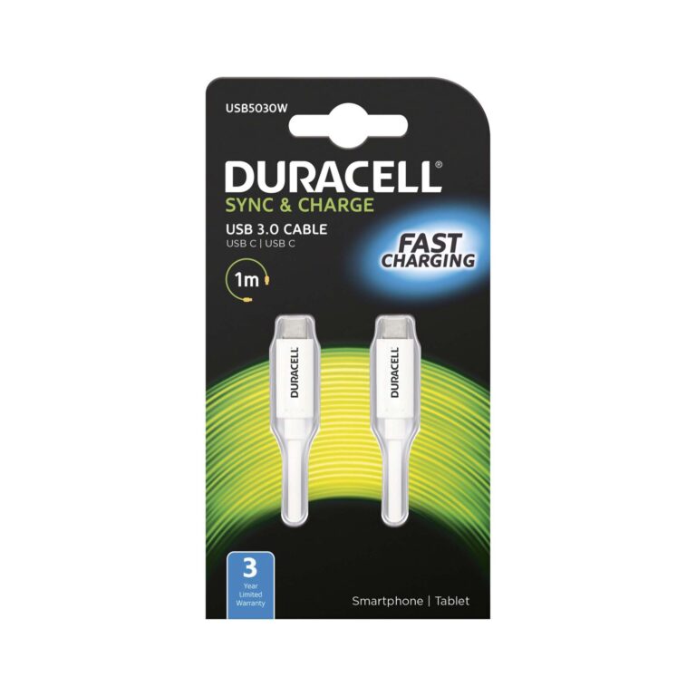 Duracell USB 3.0 C to C kaapeli 1m