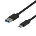 DELTACO USB-A 3.1 - USB-C kaapeli 1m - Lourun verkkokauppa