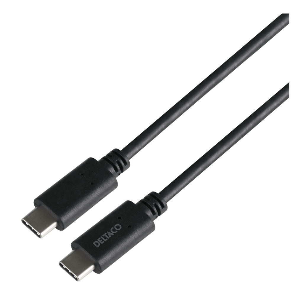DELTACO USB-C to USB-C kaapeli 1m - Lourun verkkokauppa