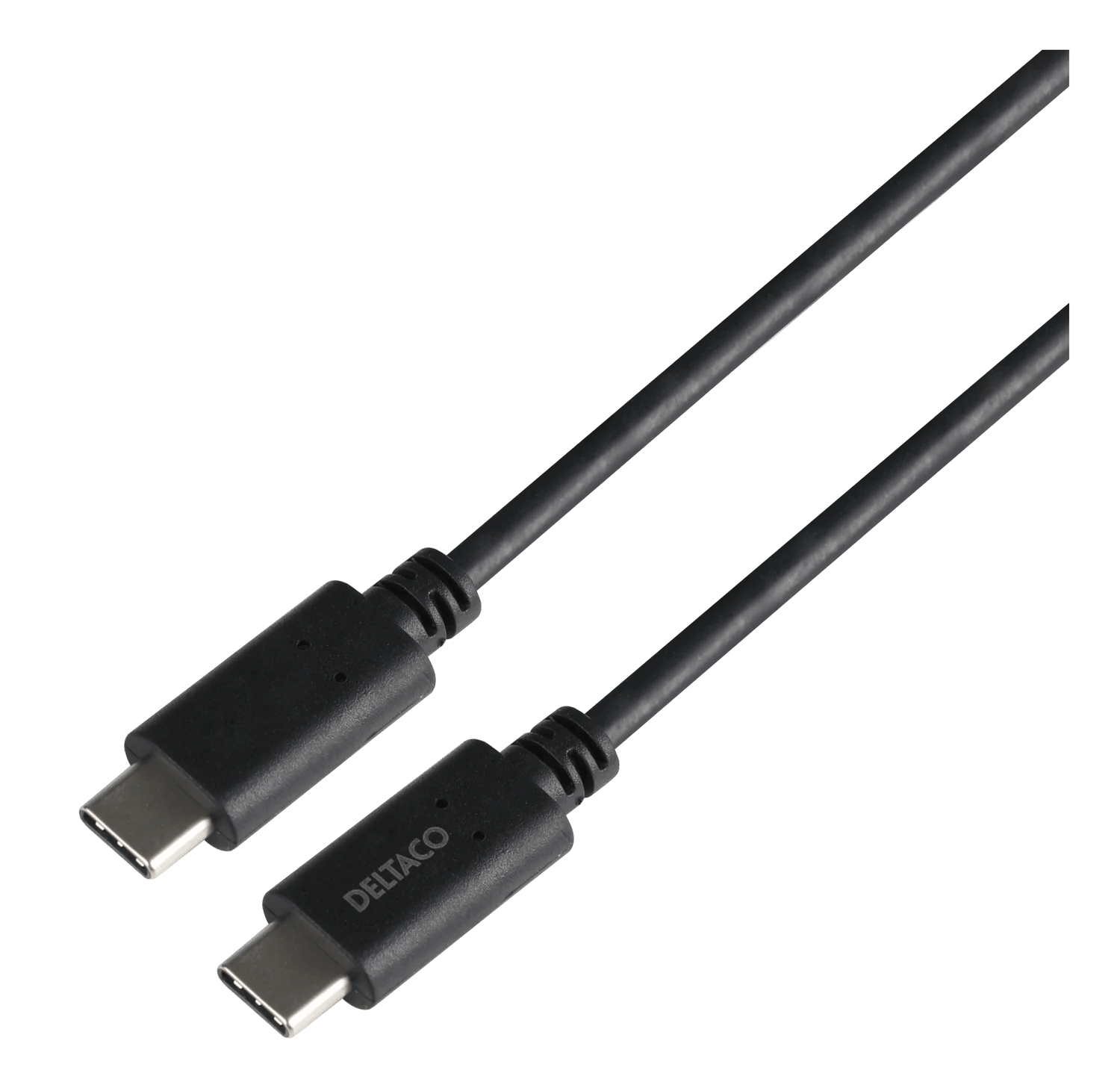 DELTACO USB-C to USB-C kaapeli 1m - Lourun verkkokauppa