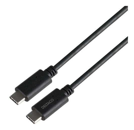 DELTACO USB-C to USB-C kaapeli 2m