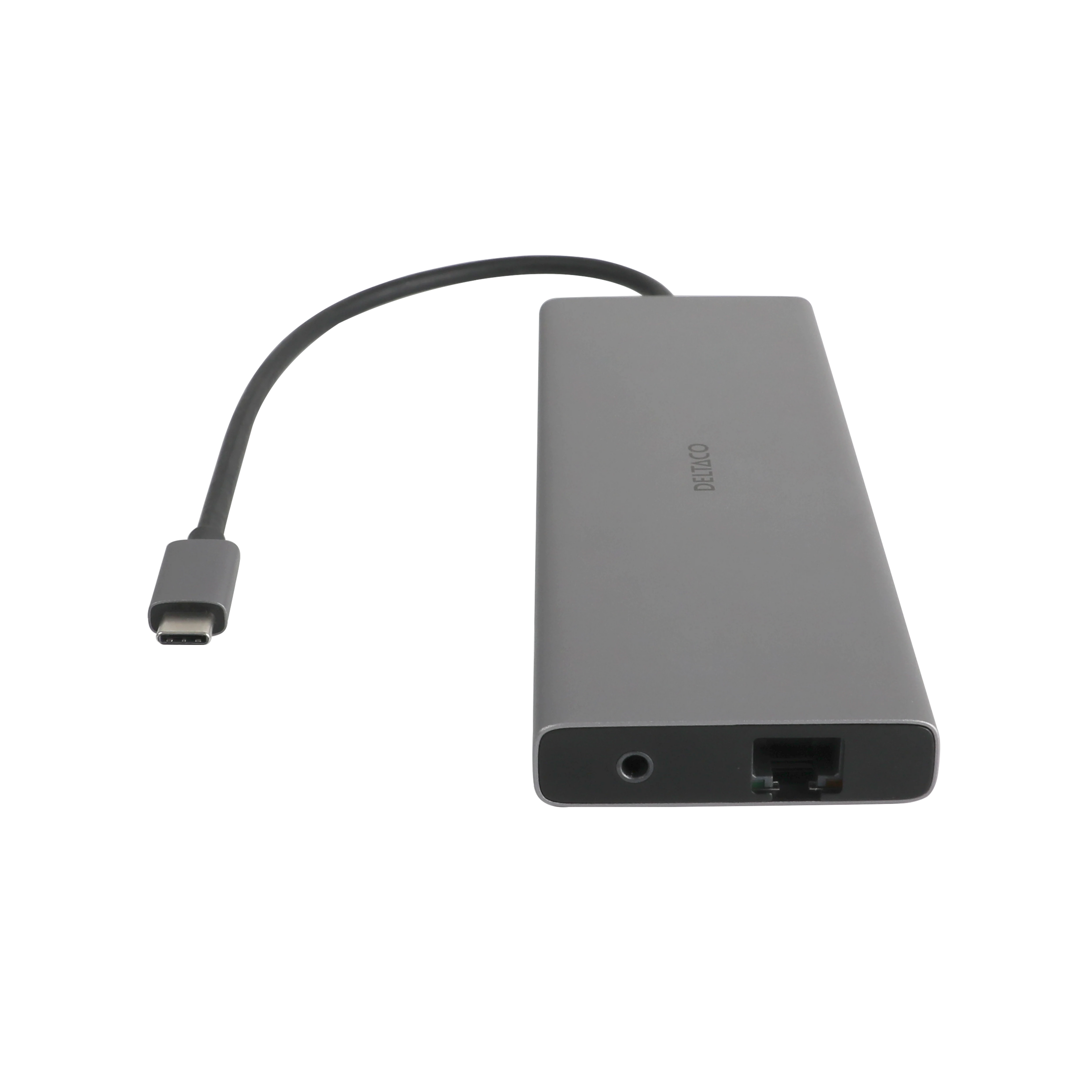 Deltaco USB-C telakka, kolme näyttöä, 4K UHD 60Hz, PD 85W