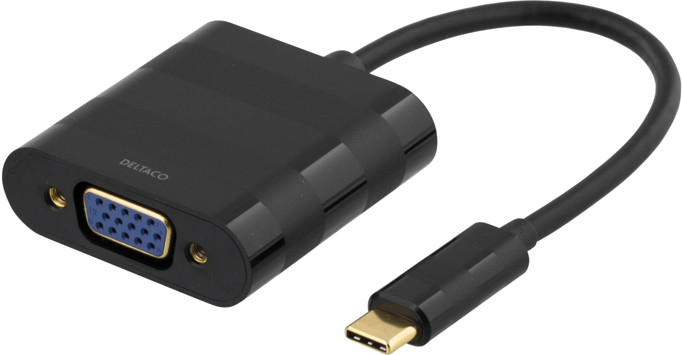 DELTACO Sovitin USB 3.1 - VGA, USB Type C uros - VGA naaras