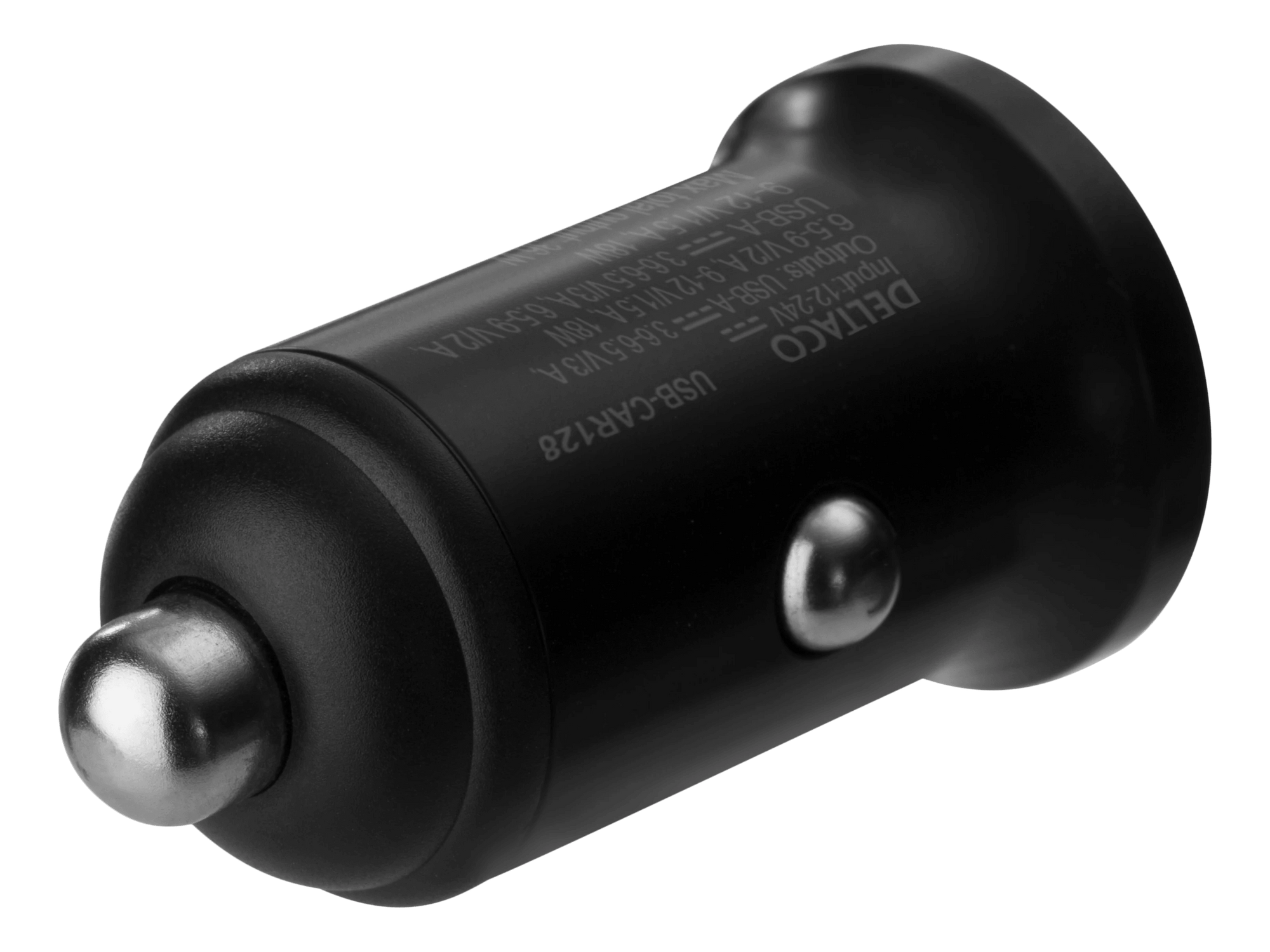 DELTACO 2x USB-A 18W autolaturi - Lourun verkkokauppa