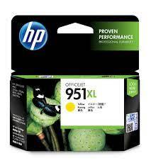 HP 951XL -mustekasetti, keltainen, myyntipakkaus
