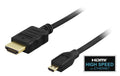 Deltaco HDMI - Micro HDMI kaapeli 1m - Lourun verkkokauppa