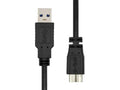 ProXtend USB-A 3.2 Gen 1 – Micro B -kaapeli 1m, musta - Lourun verkkokauppa