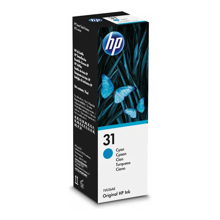 HP 31 70-ml Syaani Mustepullo