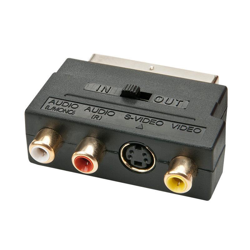 Lindy videokaapeli-adapteri SCART (21-pin) 3 x RCA + S-Video - Lourun verkkokauppa