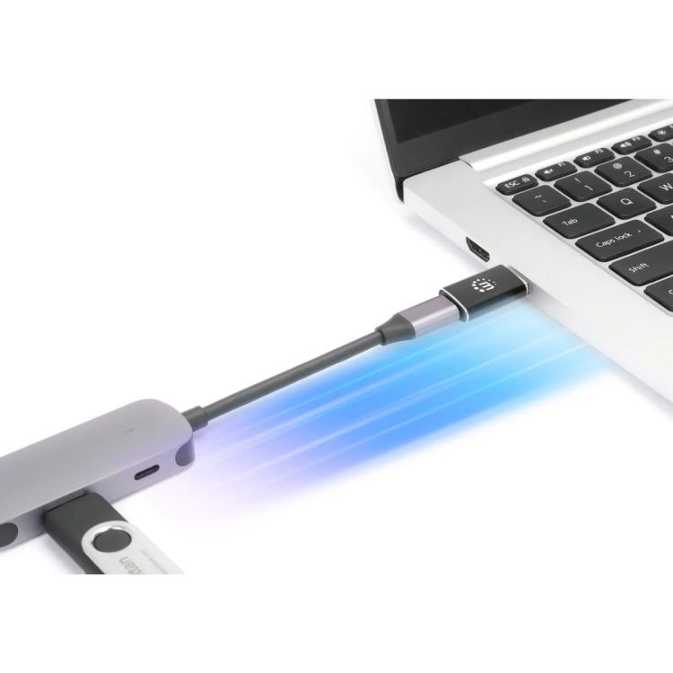 Manhattan USB-A - USB-C adapteri