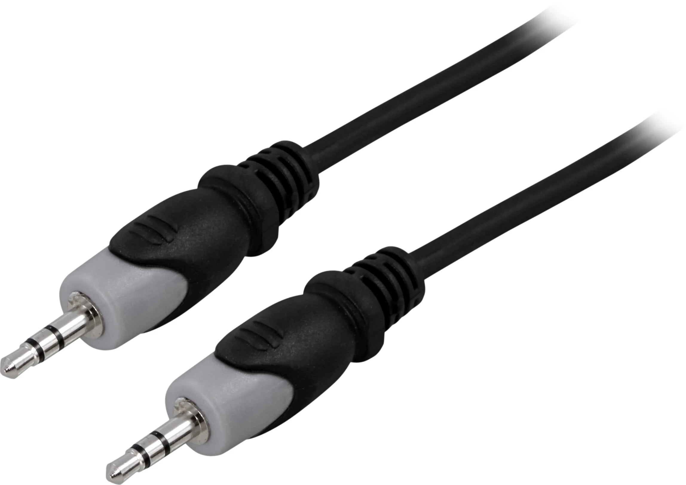 DELTACO Äänikaapeli 3,5mm uros-uros, 2m