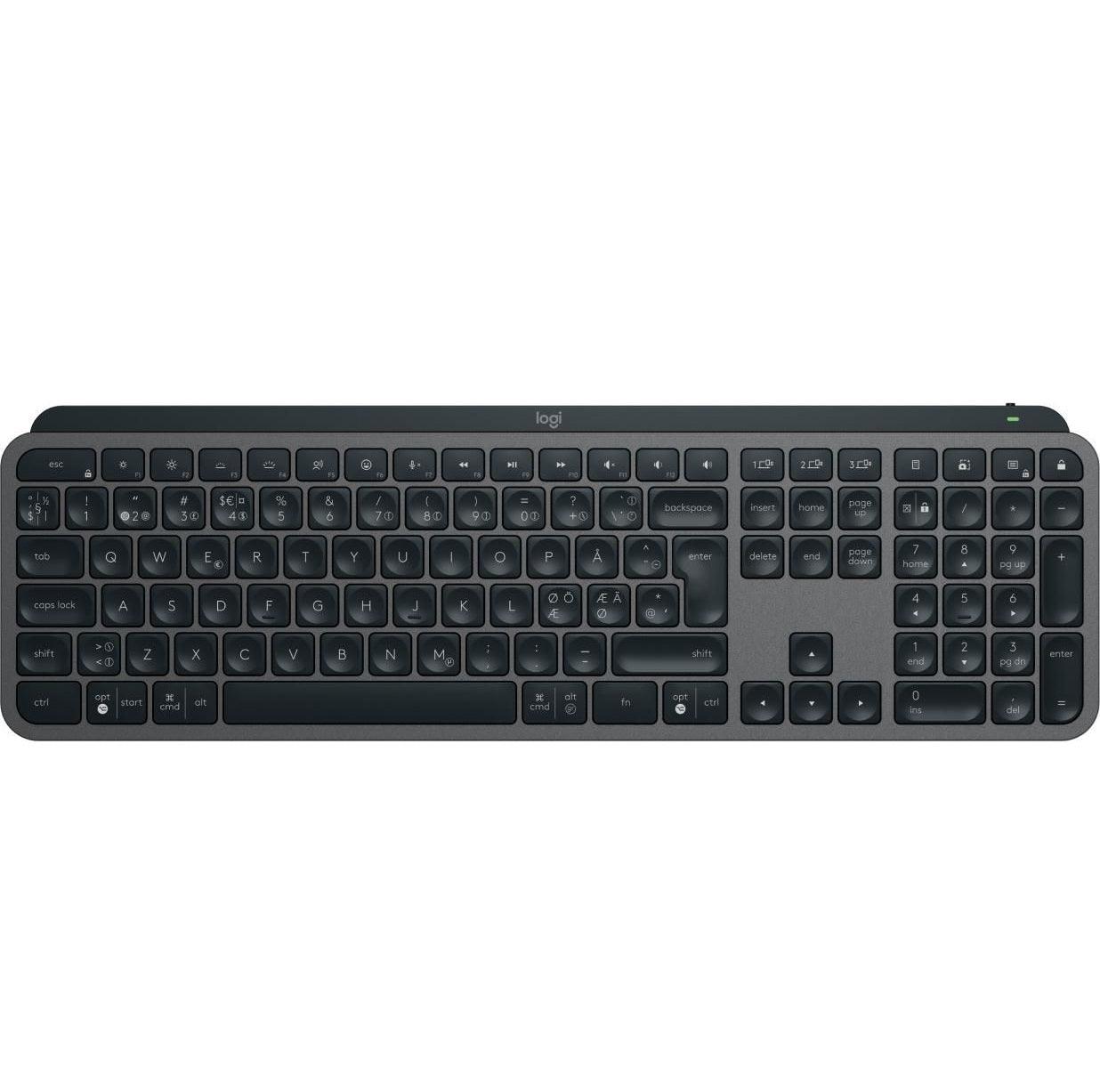 Logitech MX Keys S -näppäimistö: Langaton ja monilaitetuki - Lourun verkkokauppa