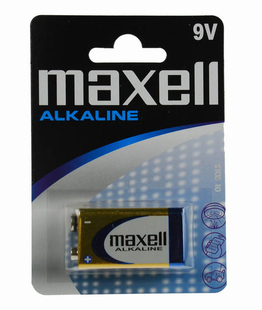 Maxell Ace 9V - Kertakäyttöinen alkali-akku 9 V (26.2 x 16.7 x 48.4 mm)