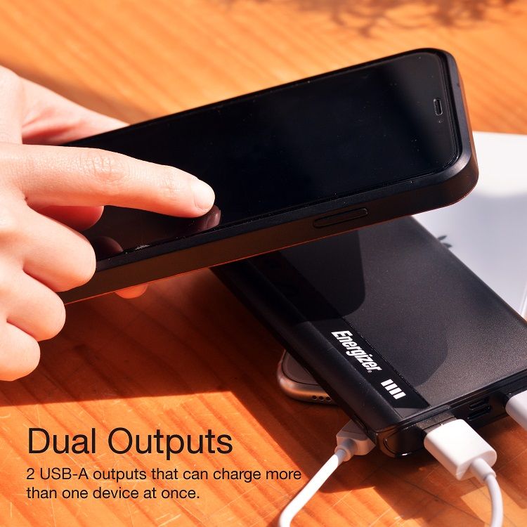 Energizer Powerbank 10000mAh kahdella USB latausportilla