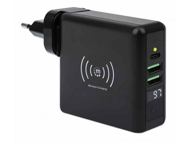 Manhattan 4-in-1 matkalaturi ja powerbank 8000mAh - Lourun verkkokauppa