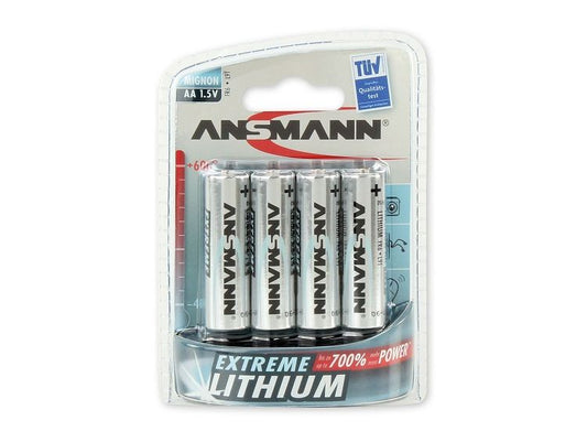 Ansmann AA Litium Mignon -kertakäyttöparisto (4kpl)