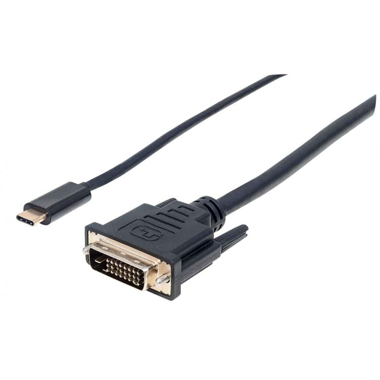 Manhattan USB-C - DVI -kaapeli, 2m