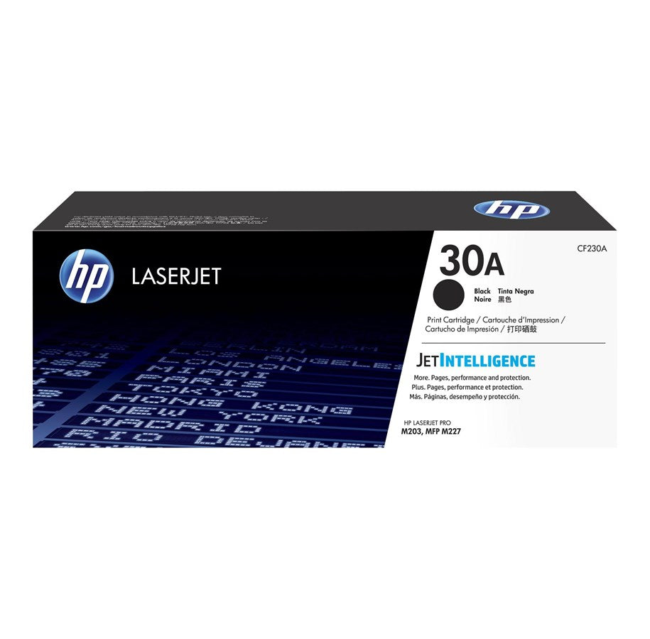 HP 30A Black Original LaserJet Mustekasetti - HP LaserJet Pro M203, M227 - 1600 sivua