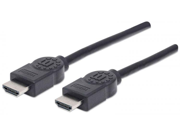 Manhattan High Speed HDMI -kaapeli, musta, 5m - Lourun verkkokauppa