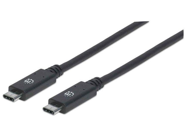 Manhattan SuperSpeed USB-C -kaapeli, 10 Gbps, 1m - Lourun verkkokauppa