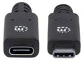 Manhattan USB-C 10 Gb/s jatkojohto, 0.5m - Lourun verkkokauppa