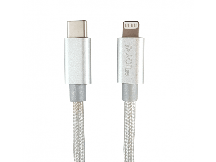 2m ENJOY punottu Pikalatauskaapeli iPhoneille USB-C to Lighting 20W - Lourun verkkokauppa