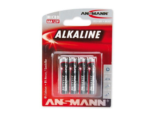 Ansmann Alkaline AAA/LR03 paristo, 4 kpl - Lourun verkkokauppa