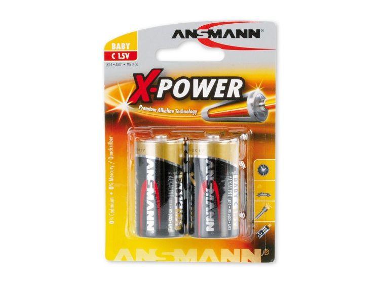 Ansmann Alkaline X-POWER 1,5V Baby C -kaksiplussapakkaus - Lourun verkkokauppa