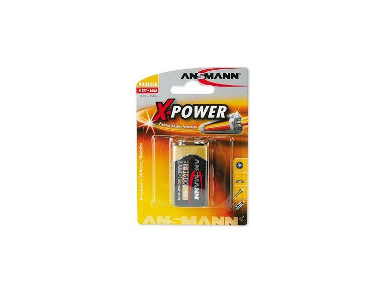 Ansmann Alkaline X-POWER 9V-paristo E-Block (6LR61, 9V) - Lourun verkkokauppa