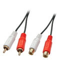 Lindy Audio Extens.2xPhono Ster. 2m - Äänijohdot 2xRCA sukupuoli 2m - Lourun verkkokauppa