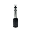 Jack to Mini-Jack 3-Pin Adapter Stereo M-F Black - Lourun verkkokauppa