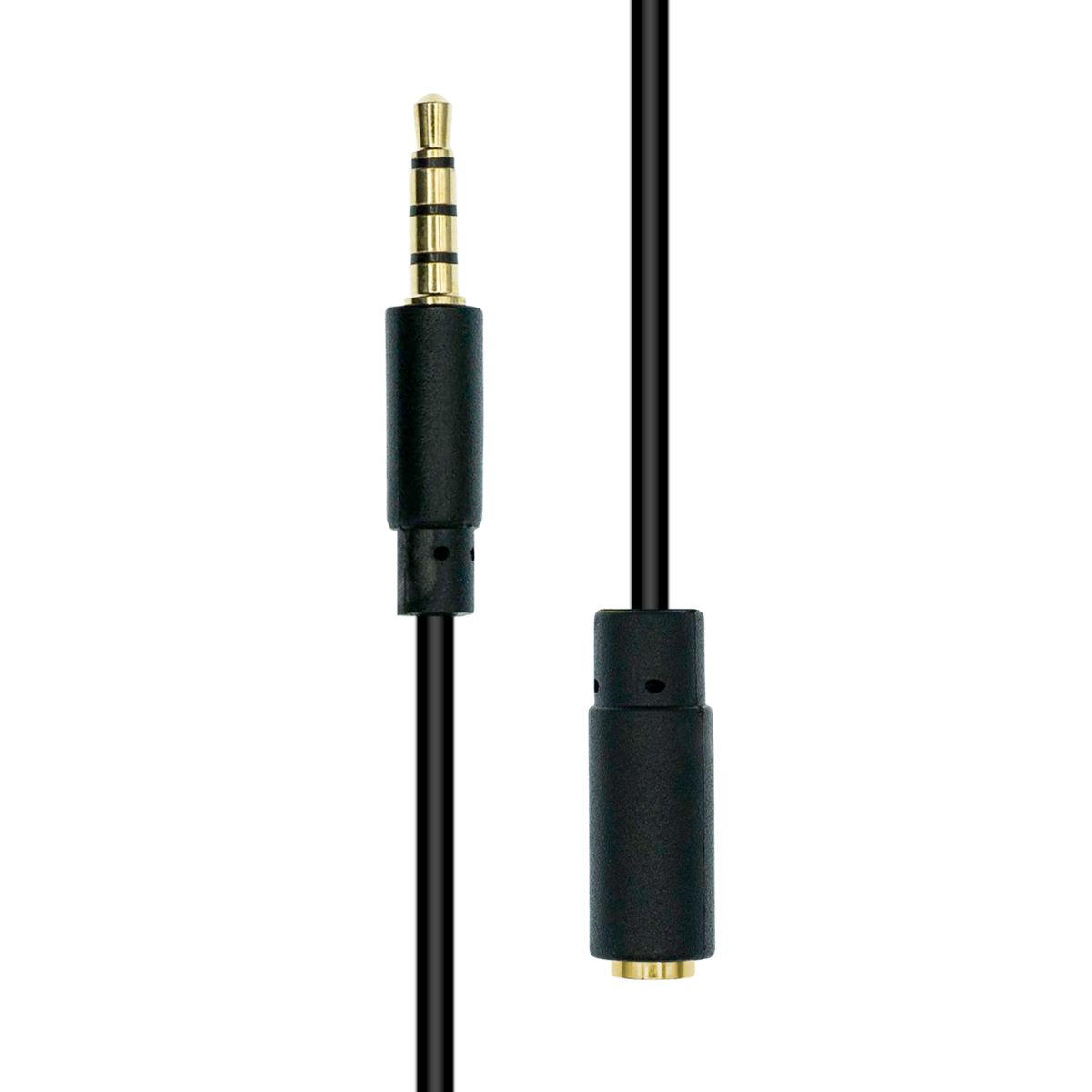 Mini-Jack 4-Pin Slim Extension Cable Black 3M