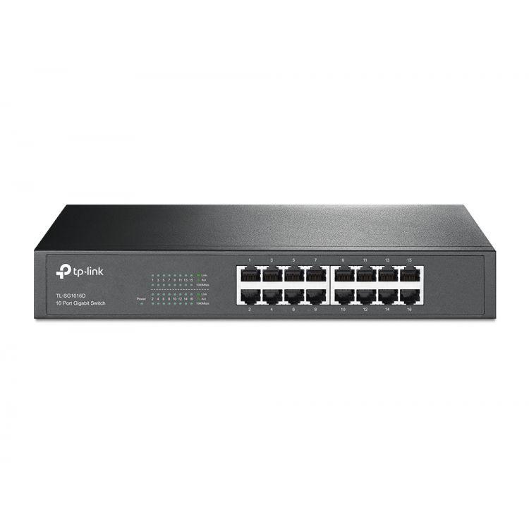 TP-LINK TL-SG1016D 16-Portin Gigabitin Kytkin - Lourun verkkokauppa