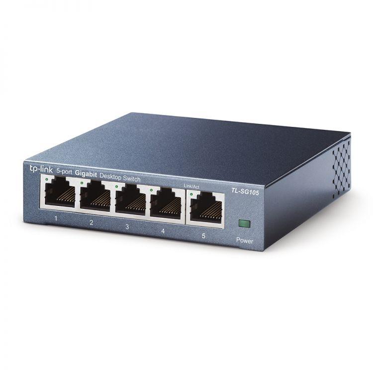 TP-LINK TL-SG105 5-portin Gigabit kytkin - Lourun verkkokauppa